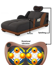 Head Massager Leather Sectional Sofa / Ruchi