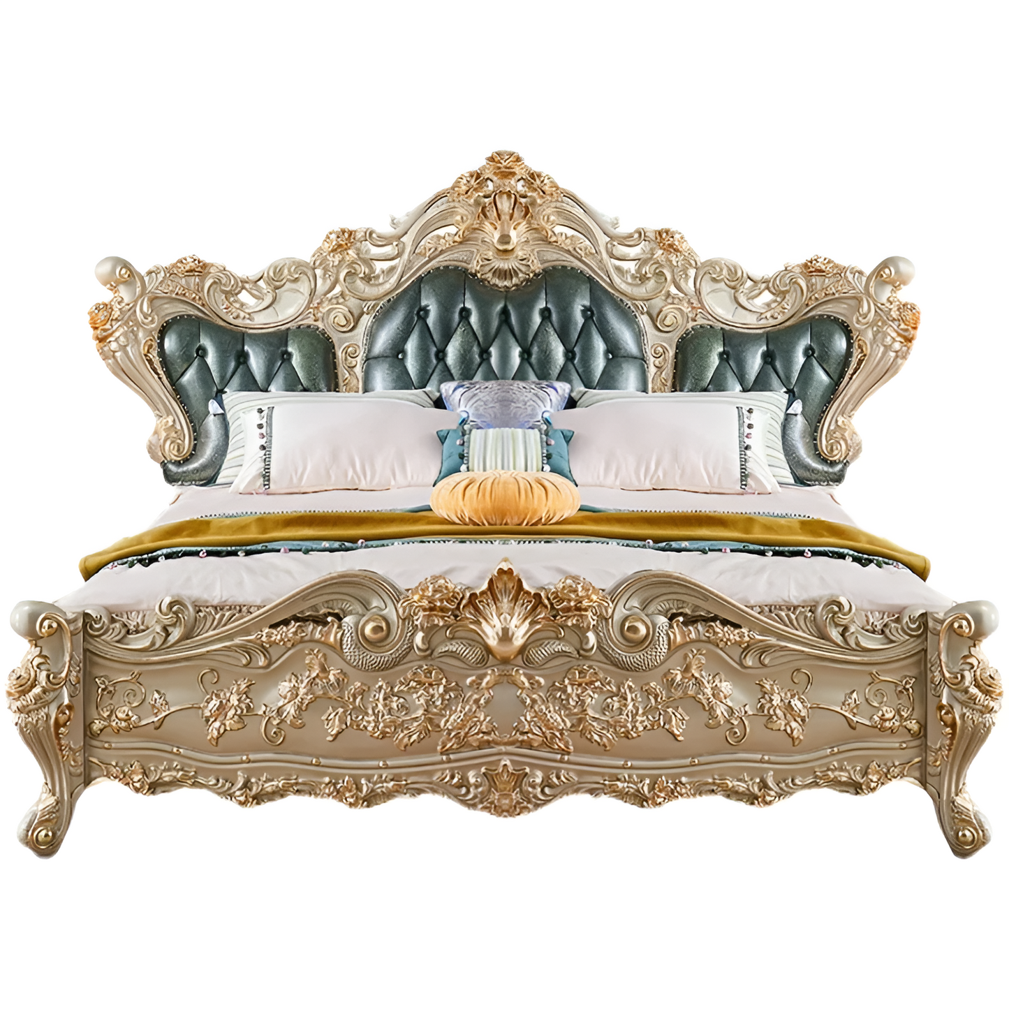 Luxury European Leather Bed / Ruchi
