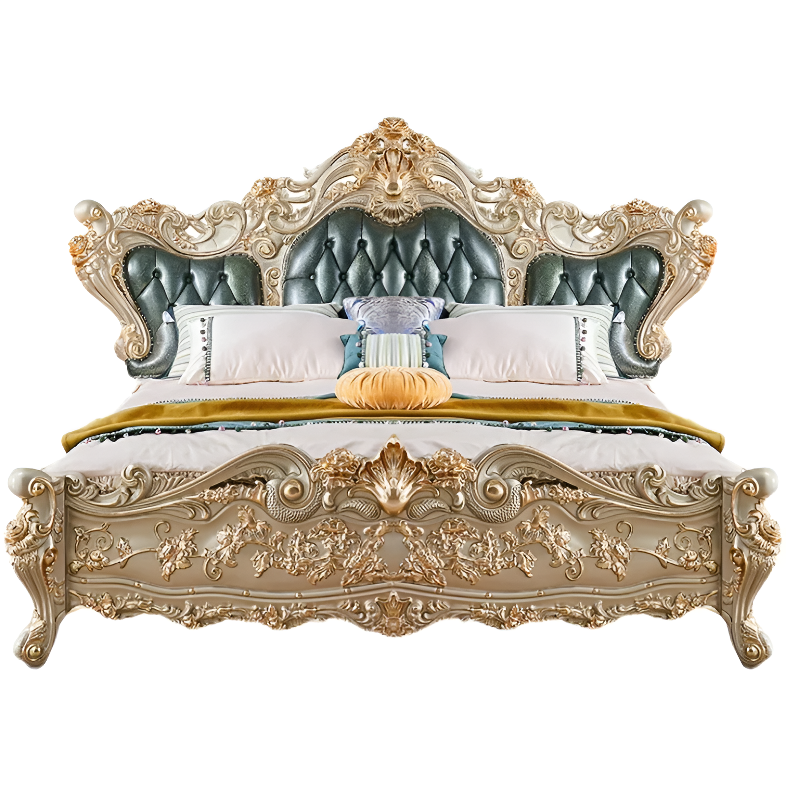 Luxury European Leather Bed / Ruchi