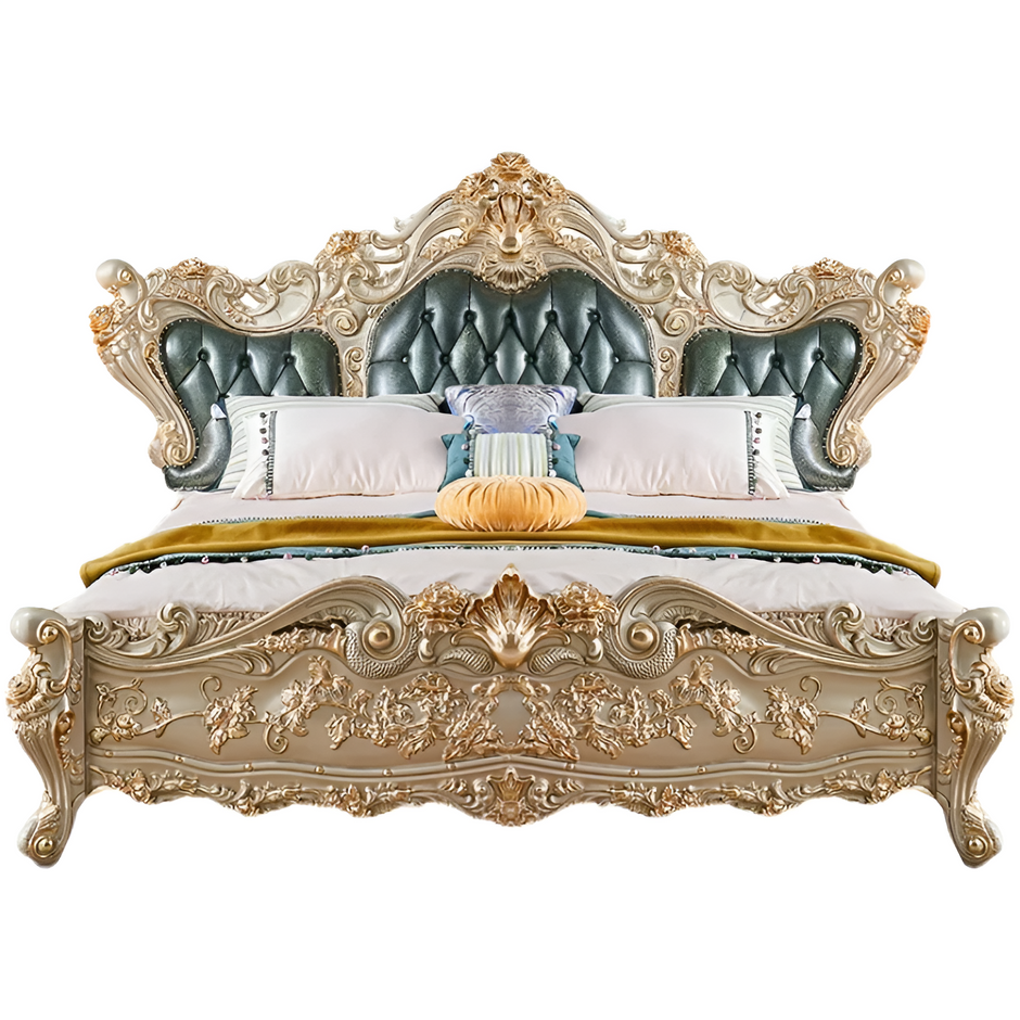 Luxury European Leather Bed / Ruchi