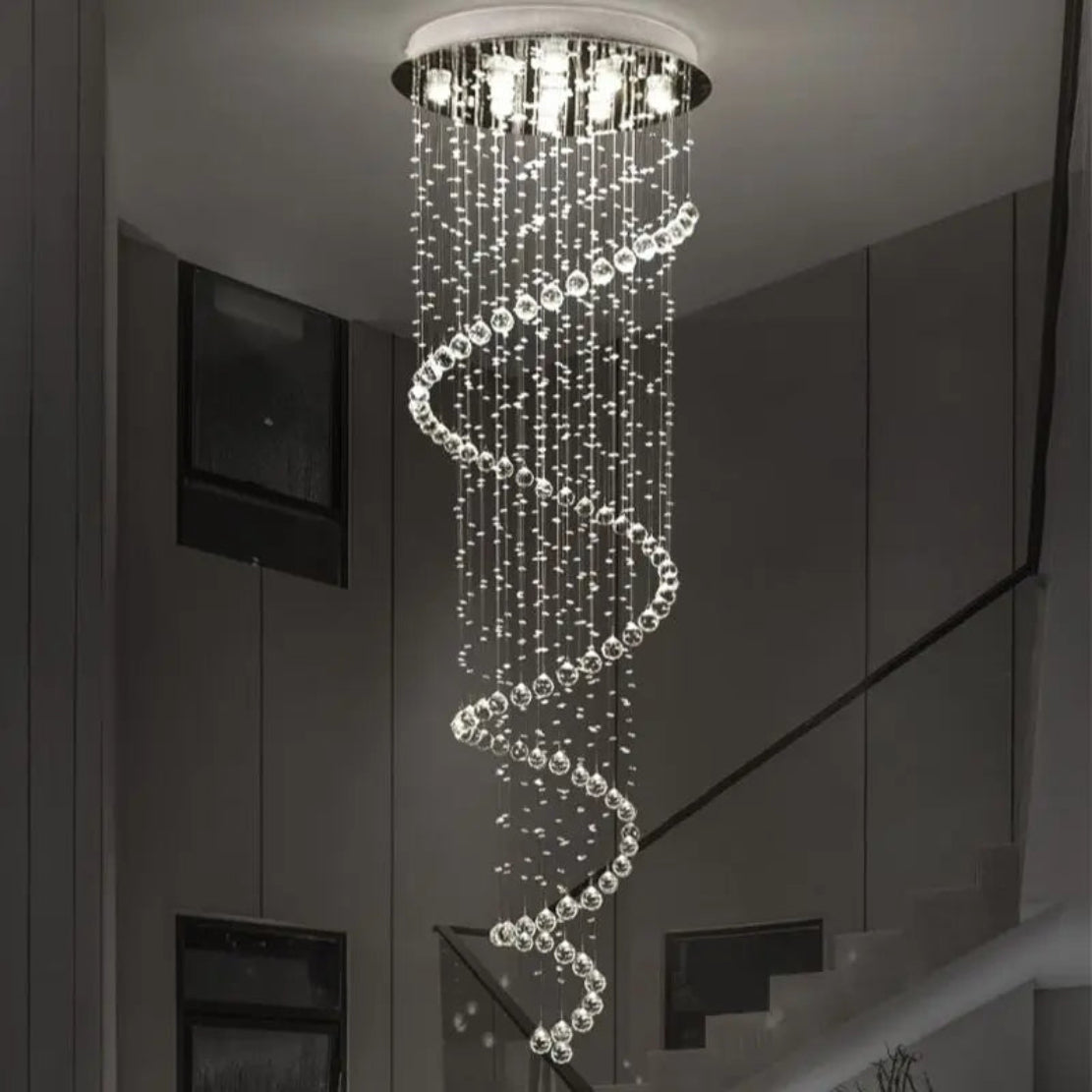 Remote Control LED Chandelier For Dining Room / Ruchi