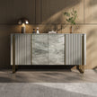 Marble Top Buffet Table With Storage / Ruchi