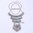 Vintage Tribal Multilayer Collar Metal Necklace / Ruchi