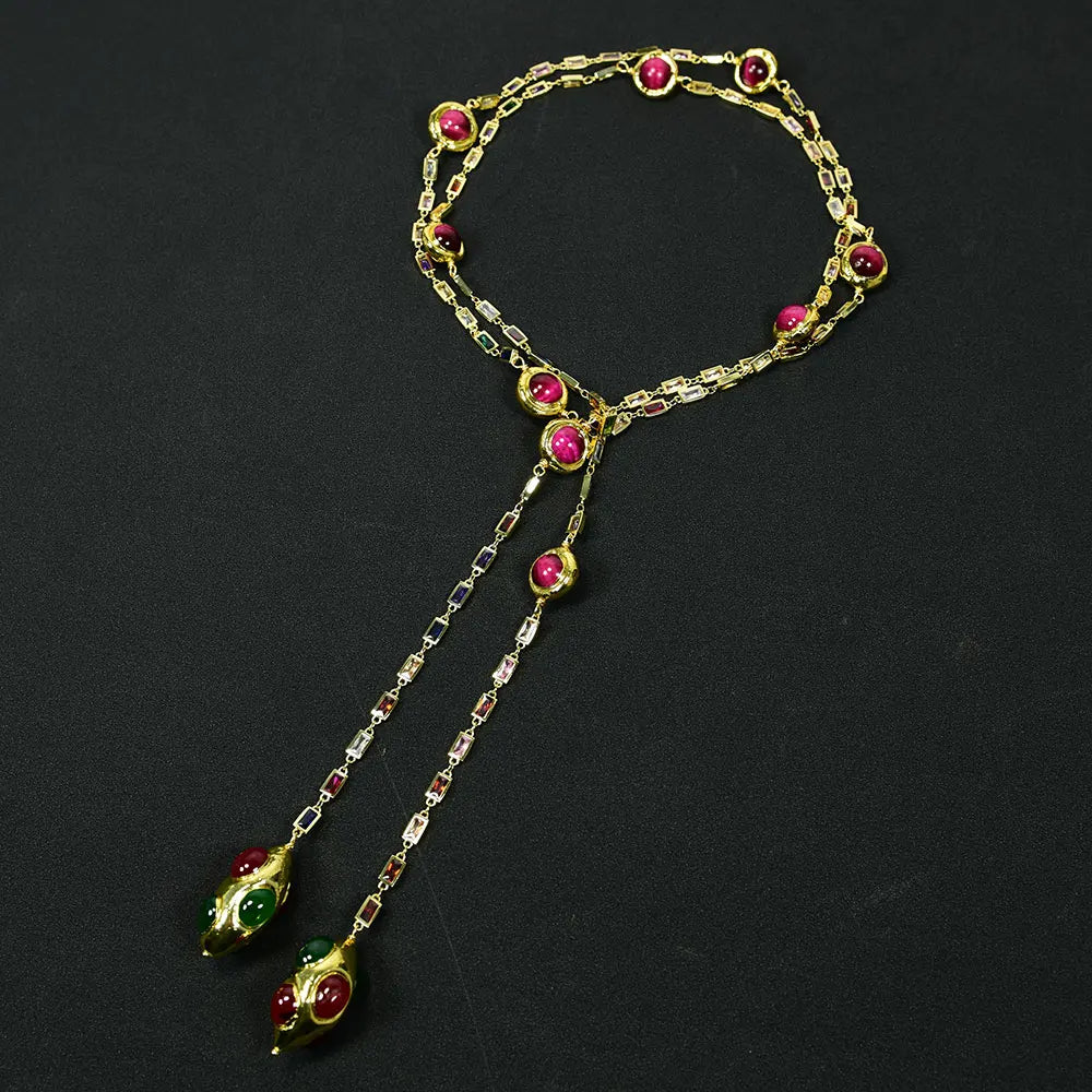 Modern Long Sweater Chain Necklace / Ruchi