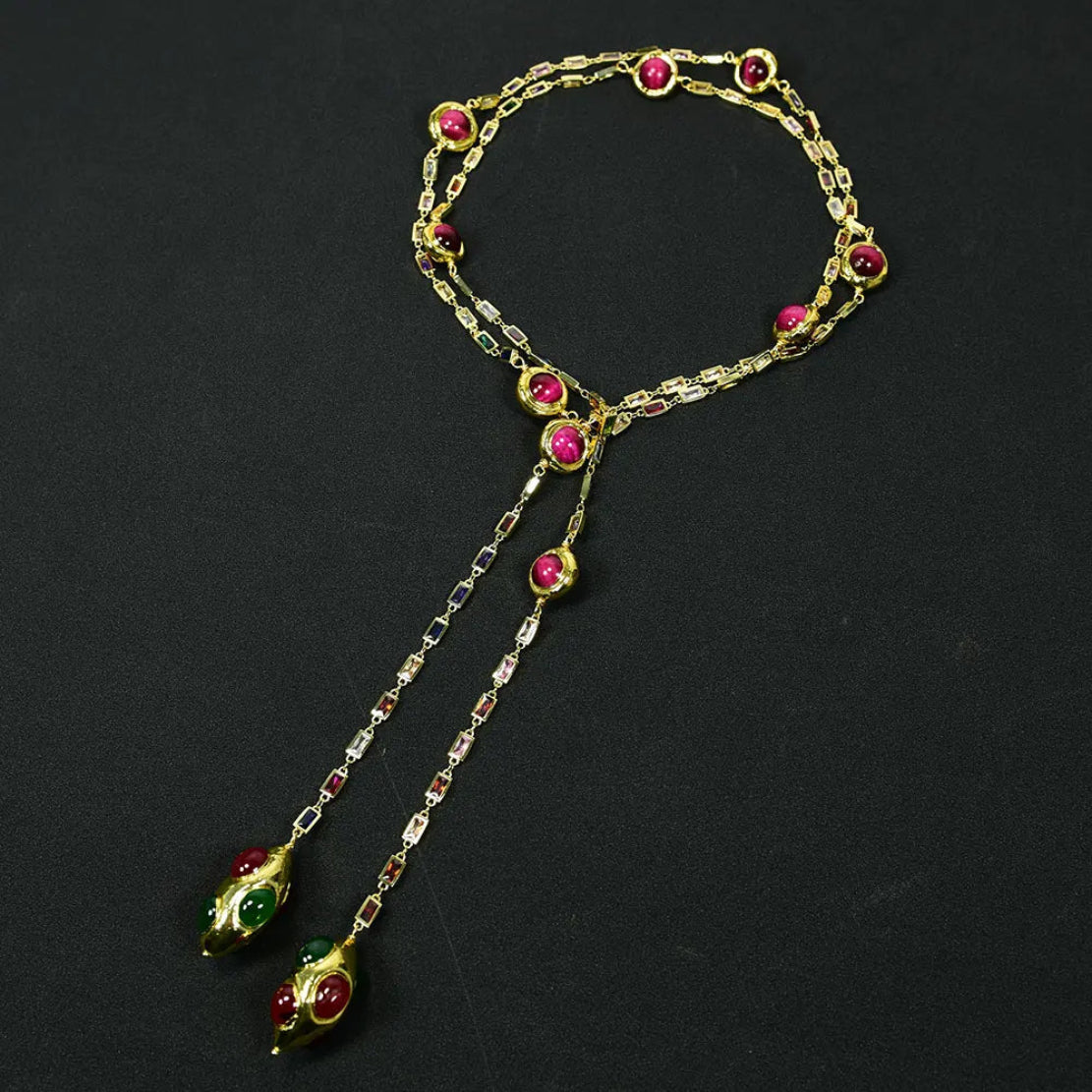 Modern Long Sweater Chain Necklace / Ruchi