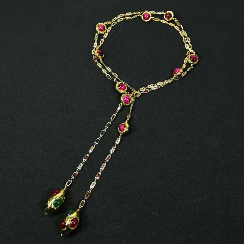 Modern Long Sweater Chain Necklace / Ruchi