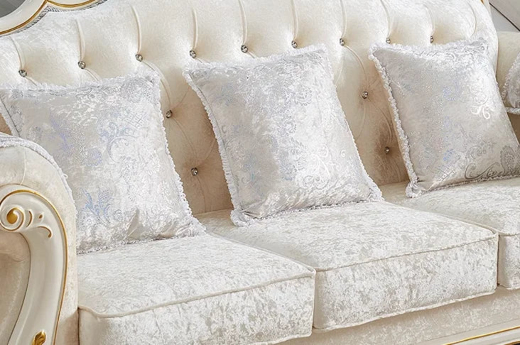 European Velvet Fabric Sofa Set / Ruchi
