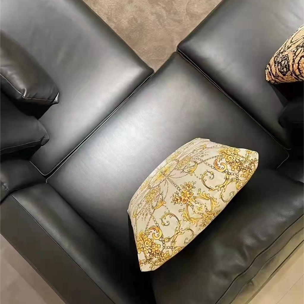 Spacious Leather Modular Sectional Sofa With Chaise / Ruchi