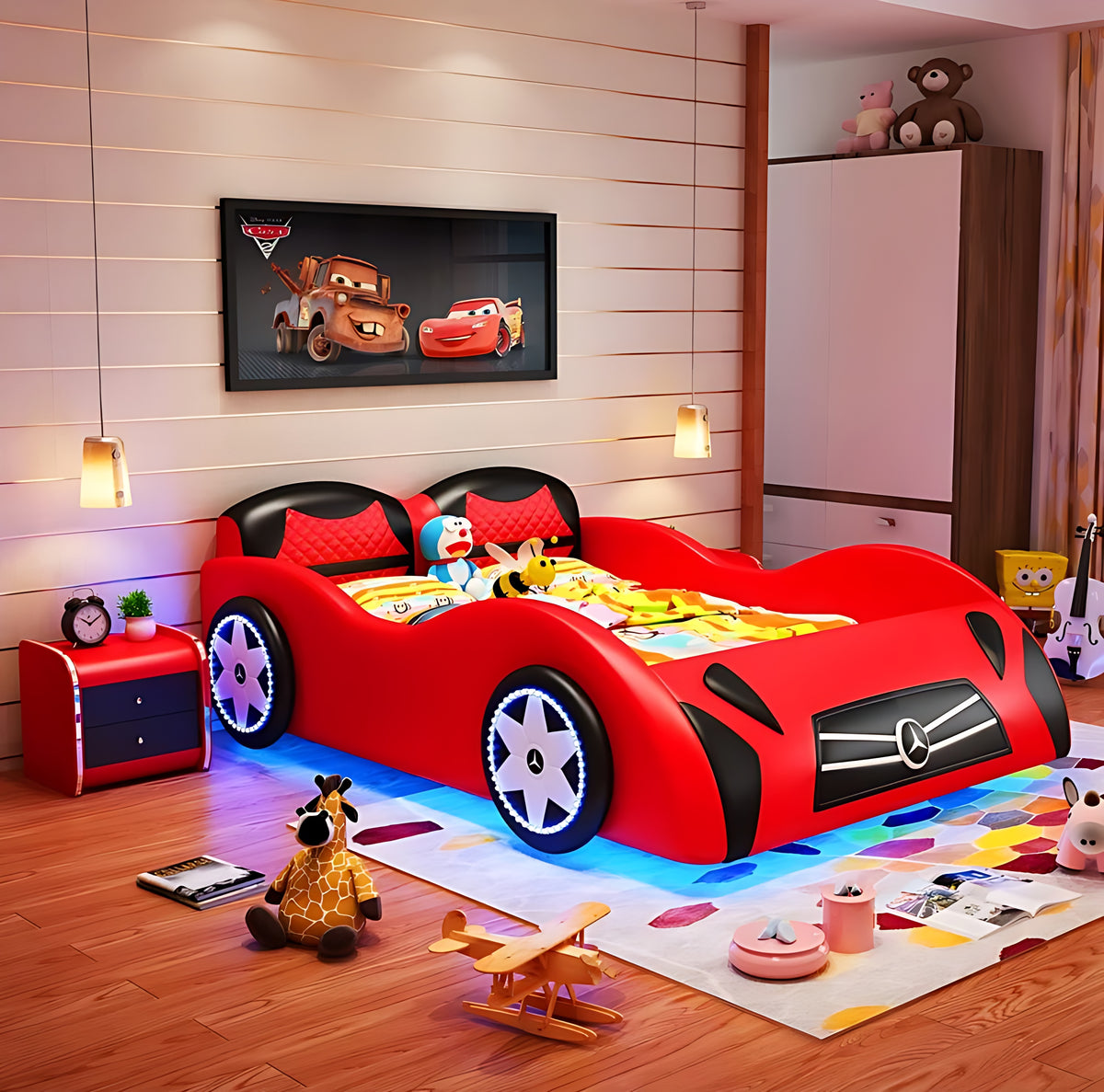 Leather Car Bed with LED / Ruchi