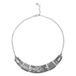Ethnic Tribal Carved Metal Collar Necklace / Ruchi