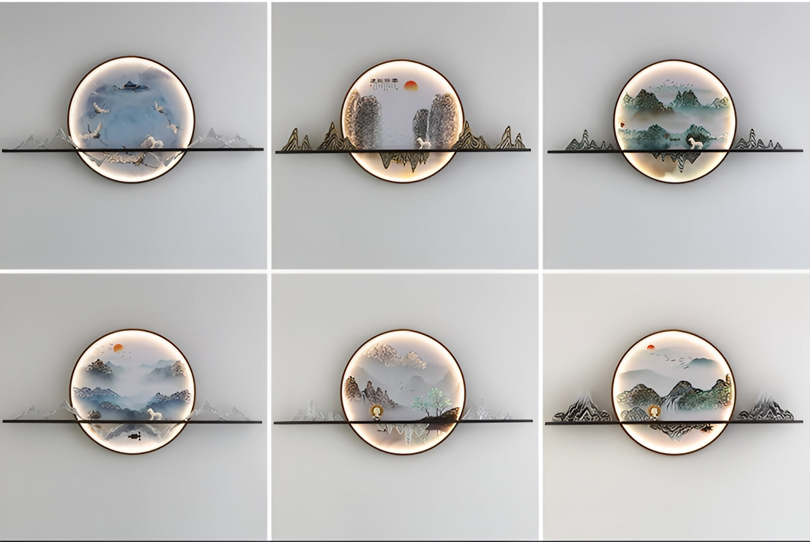 Mountain Valley LED Mural Wall Lamp