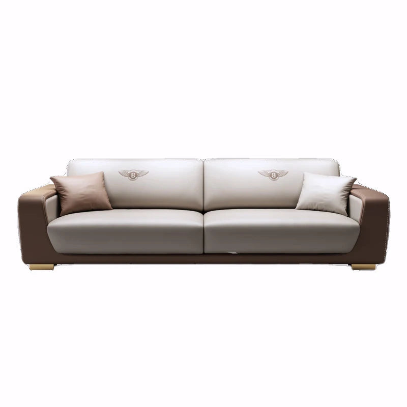 Modern Italian Style Leather Sofa Set / Ruchi
