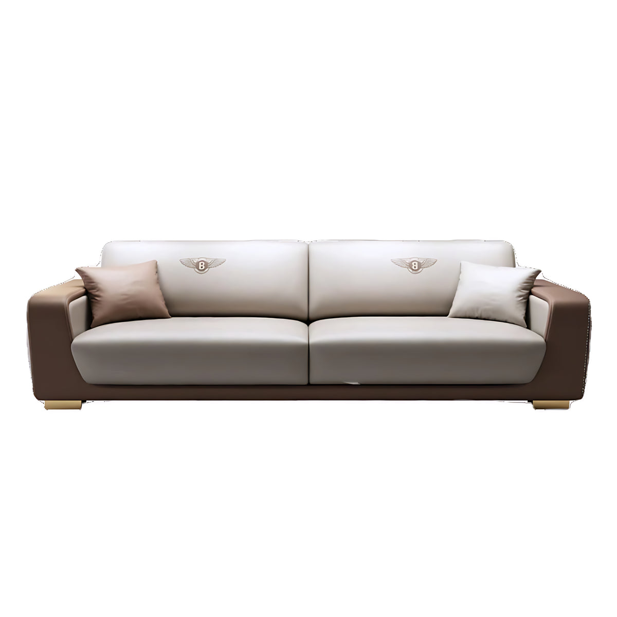 Modern Italian Style Leather Sofa Set / Ruchi