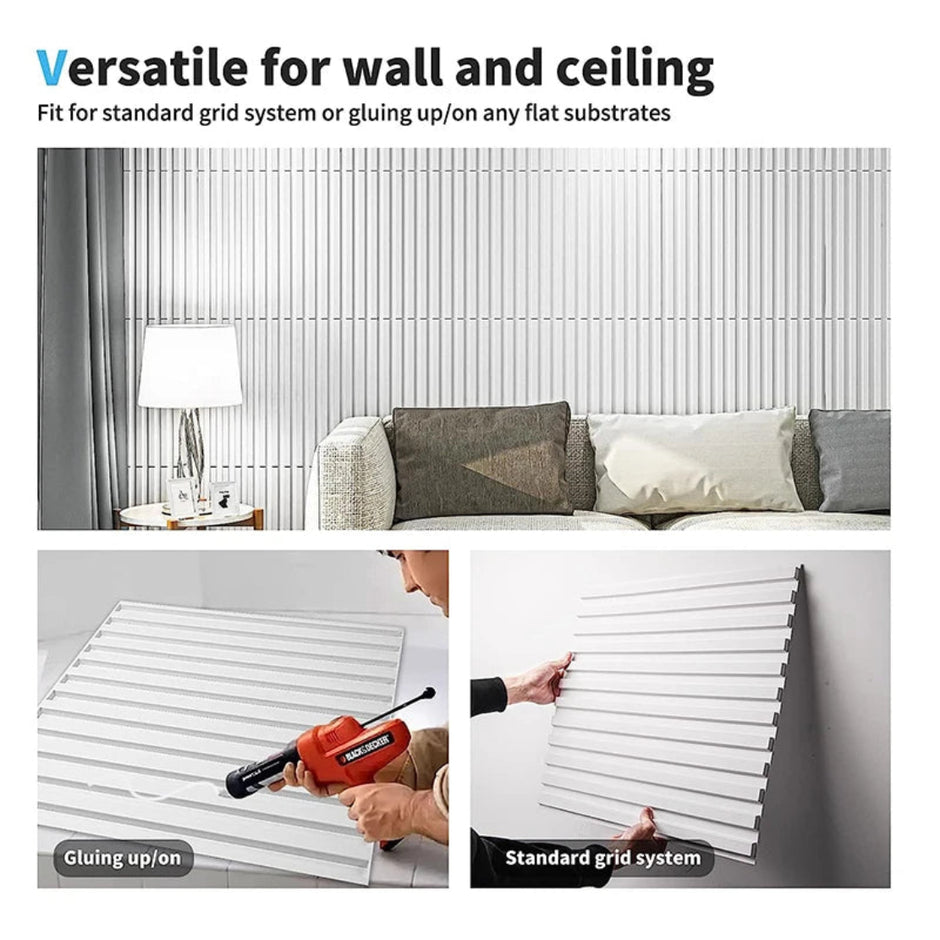 12 Pcs 3D Geometric Shaped Modern Wall Panel