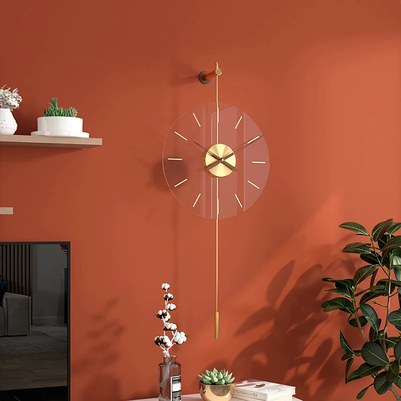 Modern Retro Style Mounted Wall Clock / Ruchi