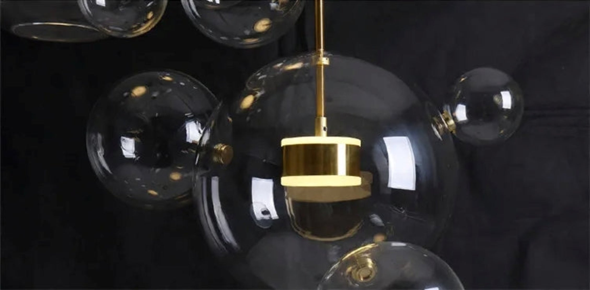 Bubble Shaped LED Glass Pendant Lighting / Ruchi