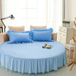 Cotton Round Bedsheet Skirt And Pillowcases /Ruchi