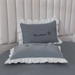 Round Cotton Fitted Bedsheet Bed-skirt Set / Ruchi
