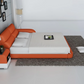Modern LED Platform Leather Bed / Ruchi