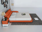 Modern LED Platform Leather Bed / Ruchi