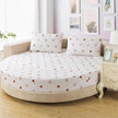 Round Cotton Fitted Bedsheet With Pillowcases / Ruchi