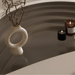 Artistic Glass Top Wooden Coffee Table