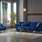 Classic Velvet Fabric Sofa Set Of 3 / Ruchi