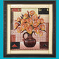 Printed Flower Pot Framed Wall Hanging / Ruchi