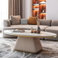 Oval Marble Top Modern Coffee Table / Ruchi