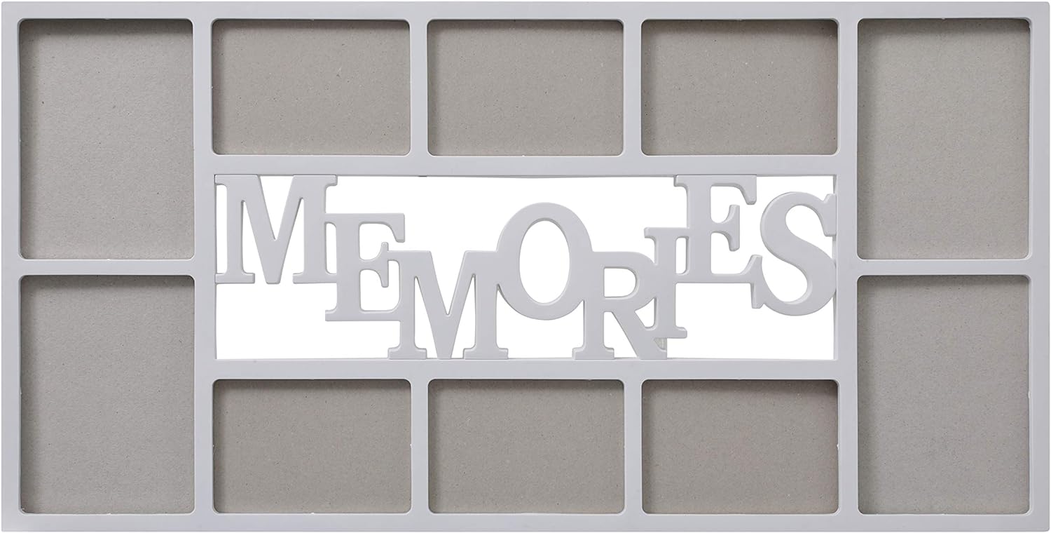 White Plastic Collage Wall Photo Frame / Ruchi