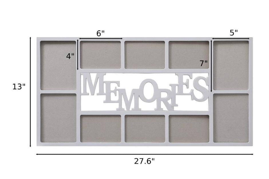 White Plastic Collage Wall Photo Frame / Ruchi