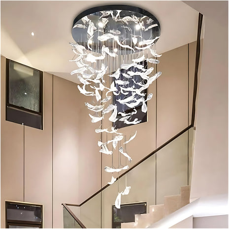 Modern Long Leaf Style LED Chandelier / Ruchi