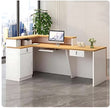 Modern Wooden LED Reception Desk / Ruchi
