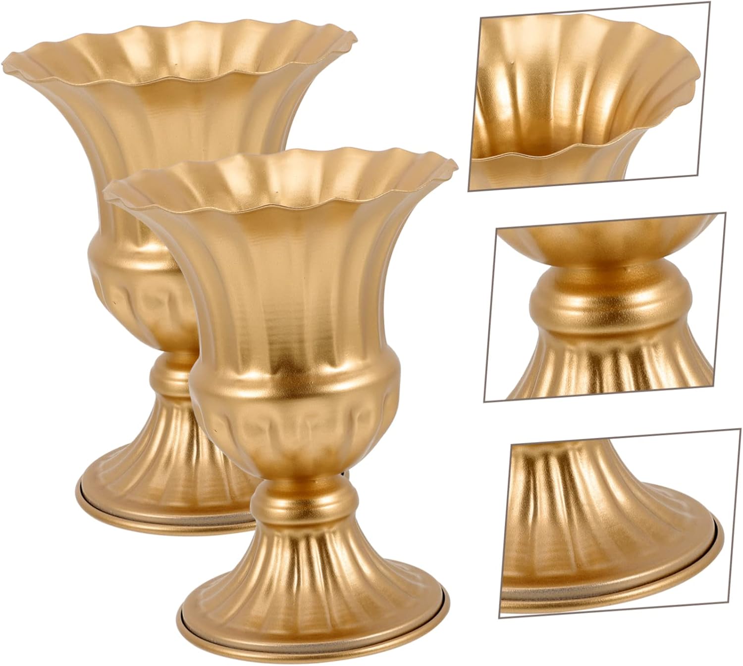 Metal Floor Vase Decor Set For Outdoor / Ruchi