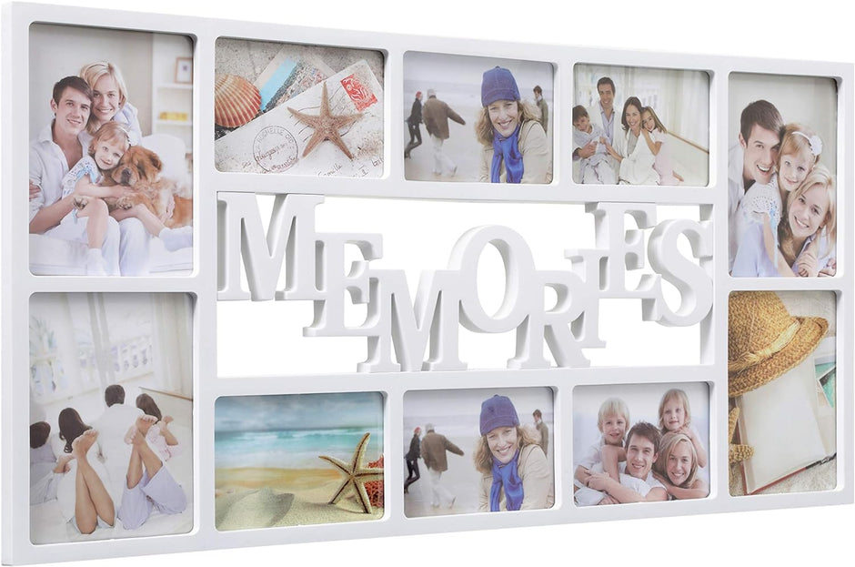 White Plastic Collage Wall Photo Frame / Ruchi