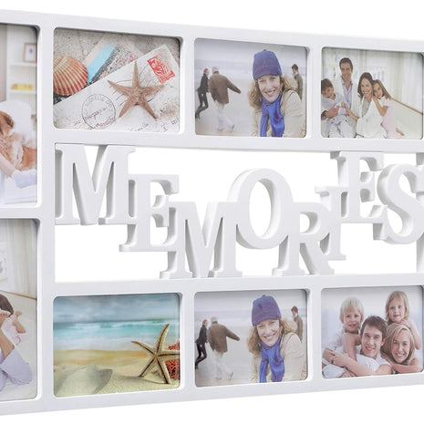 White Plastic Collage Wall Photo Frame / Ruchi