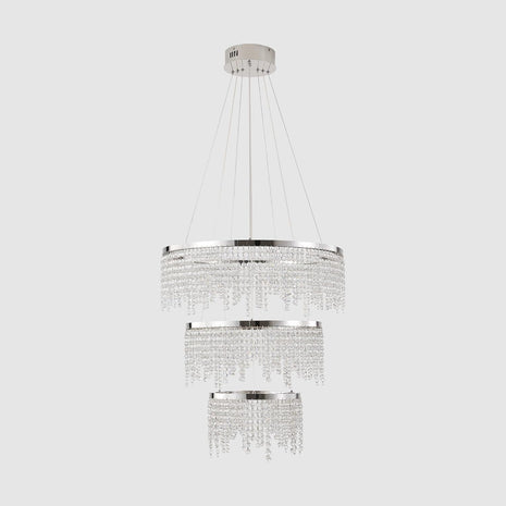 Modern LED Crystal Circular Chandelier / Ruchi 