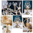 Vintage Metal Candle Holder Glass / Ruchi
