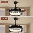 Retractable Ceiling Fan With Light And Remote / Ruchi