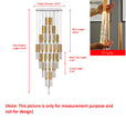Large LED Multi Light Pendant Chandelier / Ruchi
