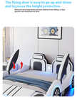 LED Leather Car Bed for Children
