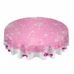 60-Inch Round Printed Polyester Tablecloth For Christmas / Ruchi