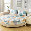 Round Cotton Fitted Bedsheet With Pillowcases / Ruchi