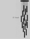 Black Modern LED Pendant Lighting / Ruchi