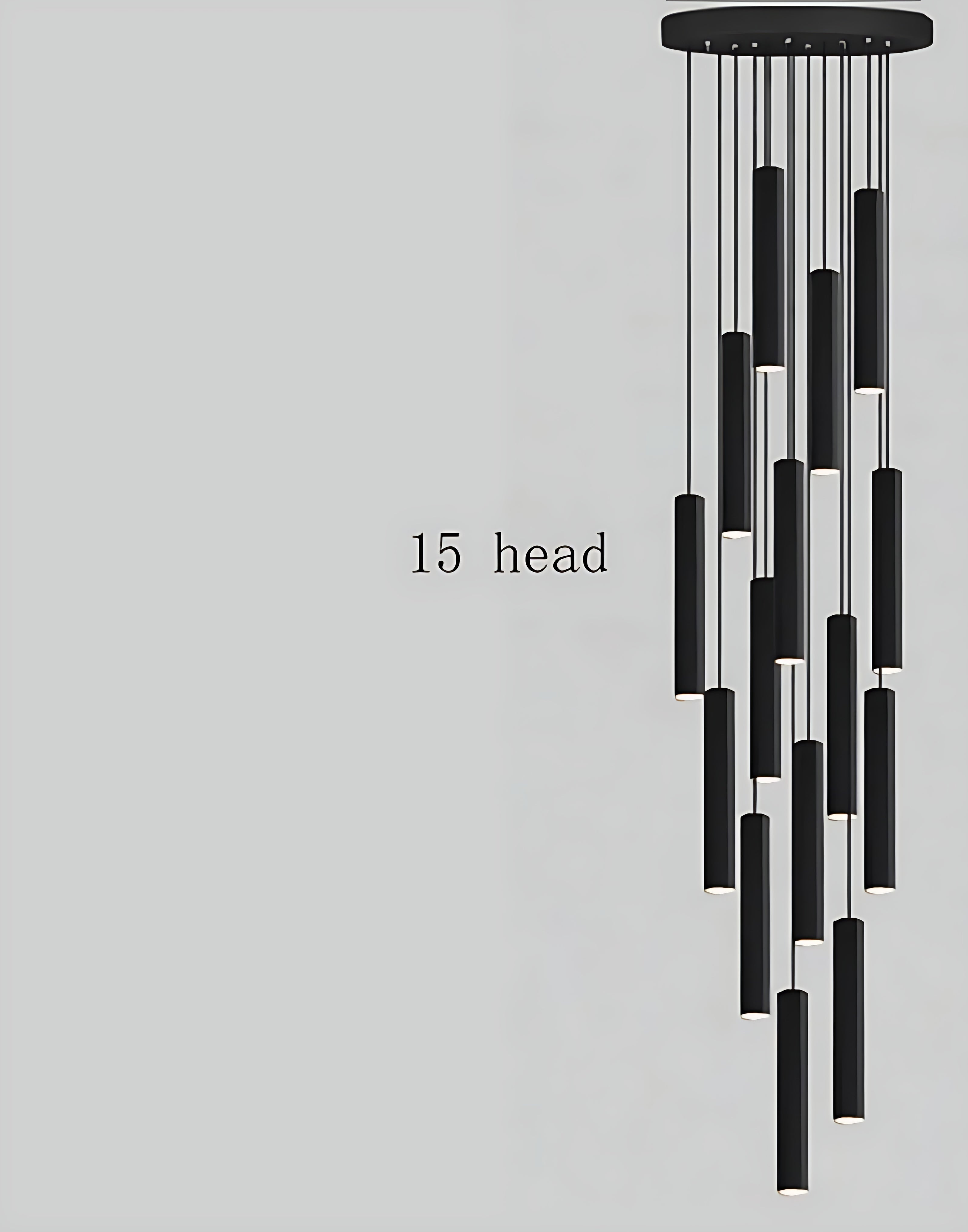 Black Modern LED Pendant Lighting / Ruchi