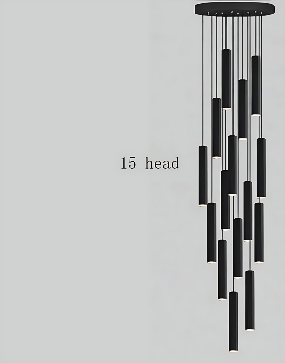 Black Modern LED Pendant Lighting / Ruchi
