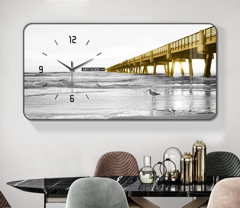 Elegant 3D Porcelain Wall Clock / Ruchi