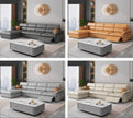 Leather Recliner Sectional Sofa