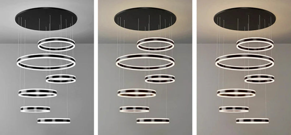 Modern Remote Control LED Circle Chandelier / Ruchi