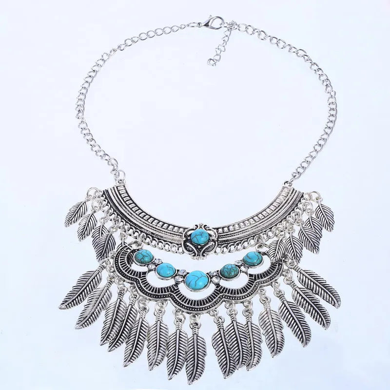 Leaf Shaped Vintage Necklace For Women / Ruchi
